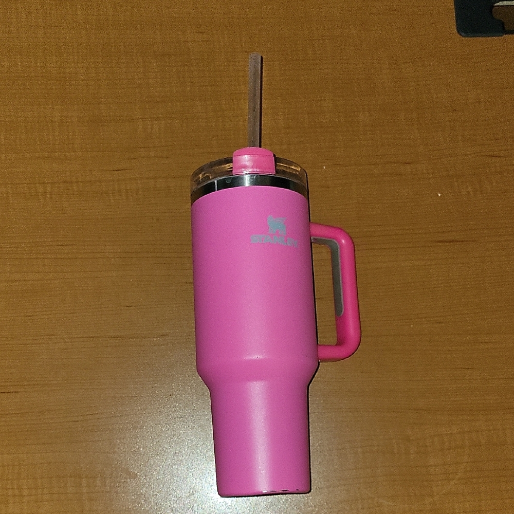 Stanley Pink Mug with Straw